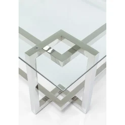 KARE Design Tables Basses|Table Basse Clara Argente 120X120Cm