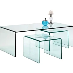 KARE Design Tables Basses|Table Basse Clear Club (Set De 3)