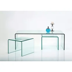 KARE Design Tables Basses|Table Basse Clear Club (Set De 3)