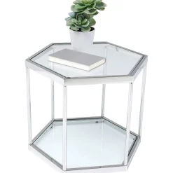 KARE Design Tables Basses|Table Basse Comb Argente 45