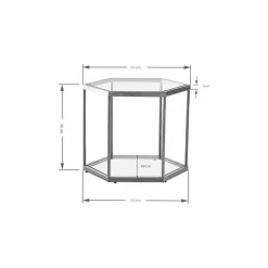 KARE Design Tables Basses|Table Basse Comb Argente 45