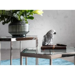 KARE Design Tables Basses|Table Basse Comb Argente 45