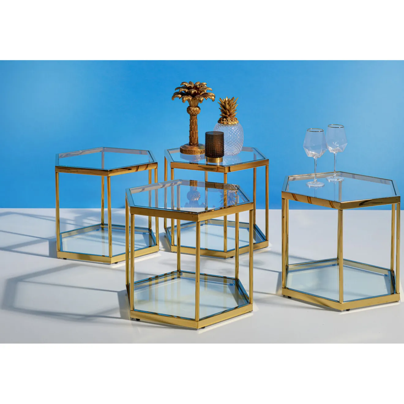 KARE Design Tables Basses|Table Basse Comb Dore 45