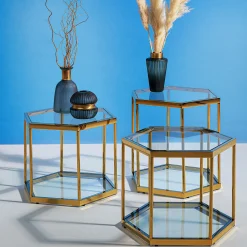 KARE Design Tables Basses|Table Basse Comb Dore 45