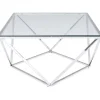 KARE Design Tables Basses|Table Basse Cristallo Argente 80X80Cm