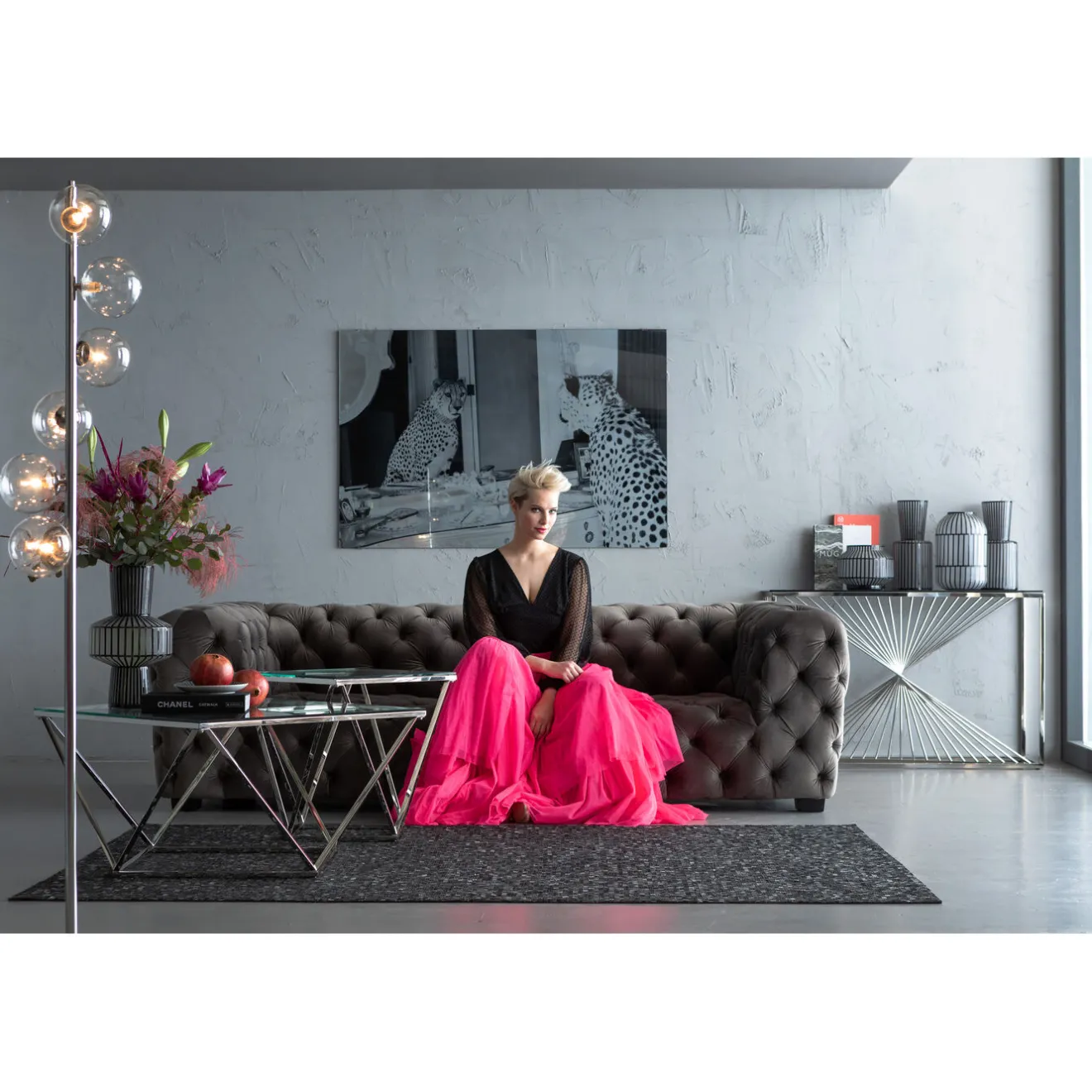 KARE Design Tables Basses|Table Basse Cristallo Argente 80X80Cm