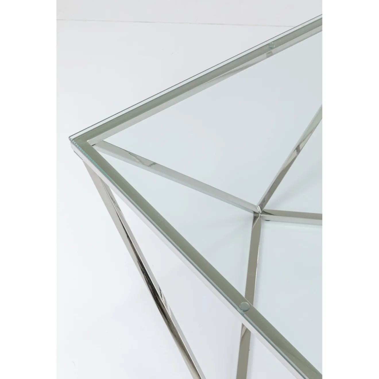 KARE Design Tables Basses|Table Basse Cristallo Argente 80X80Cm