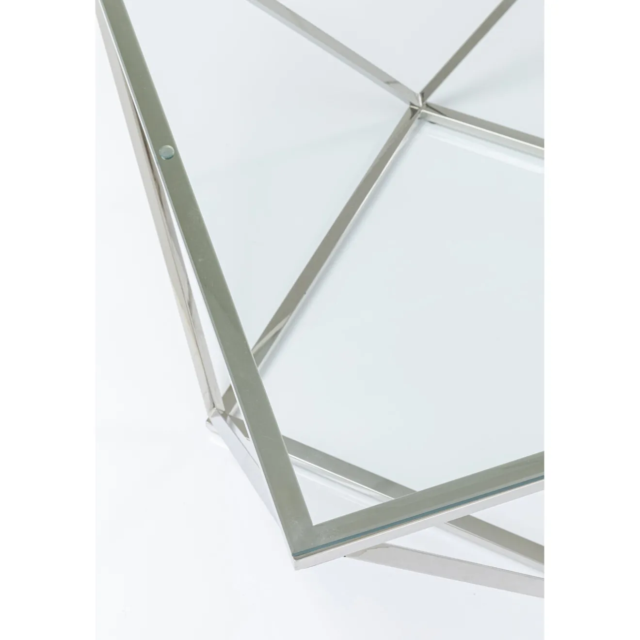KARE Design Tables Basses|Table Basse Cristallo Argente 80X80Cm