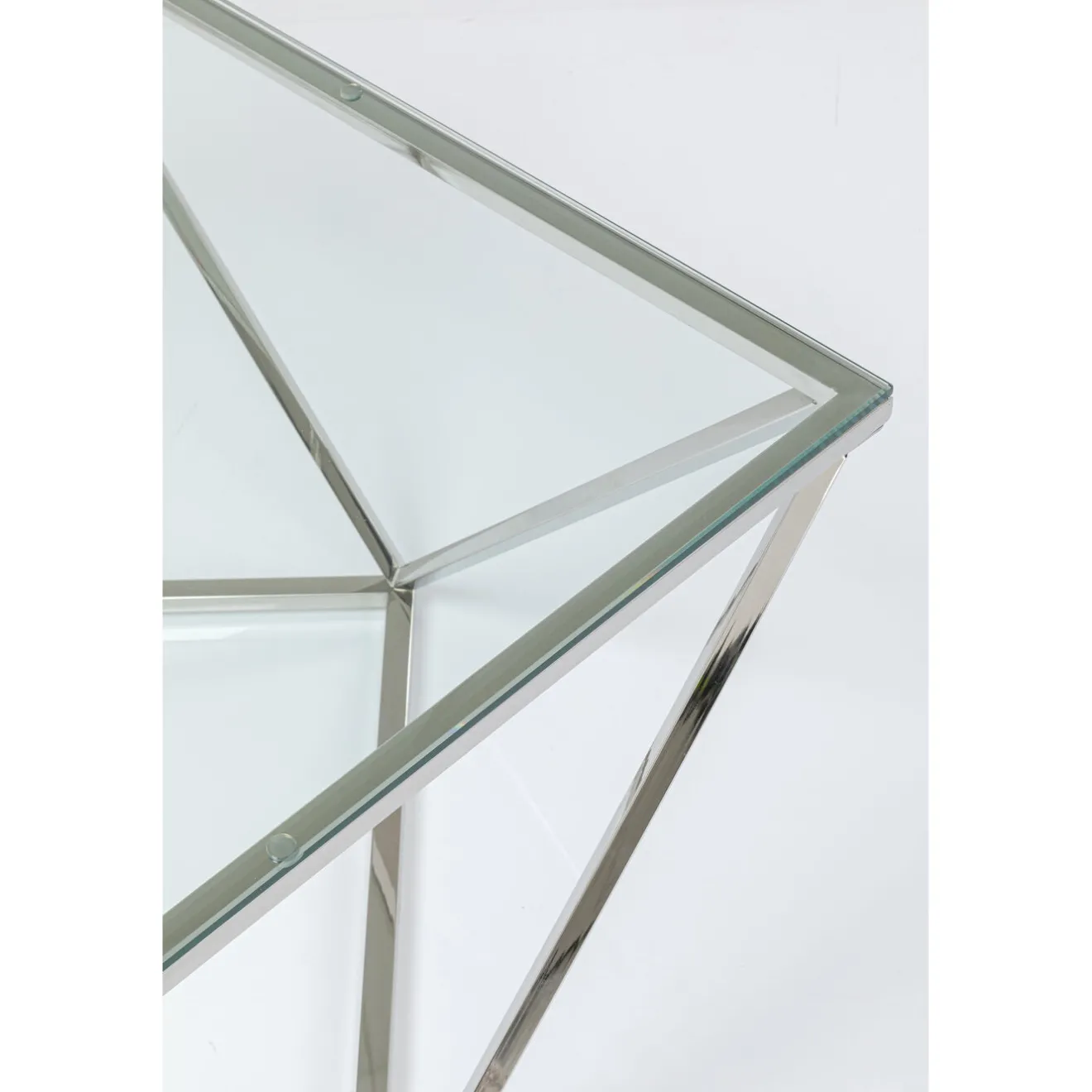 KARE Design Tables Basses|Table Basse Cristallo Argente 80X80Cm