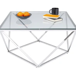 KARE Design Tables Basses|Table Basse Cristallo Argente 80X80Cm