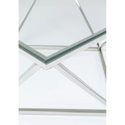 KARE Design Tables Basses|Table Basse Cristallo Argente 80X80Cm