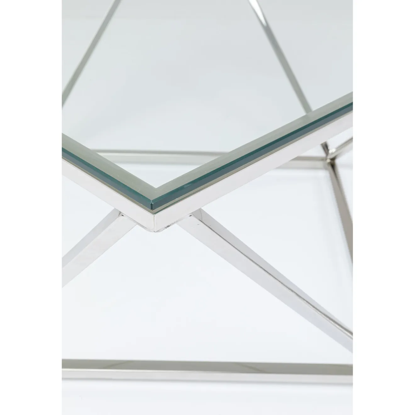 KARE Design Tables Basses|Table Basse Cristallo Argente 80X80Cm