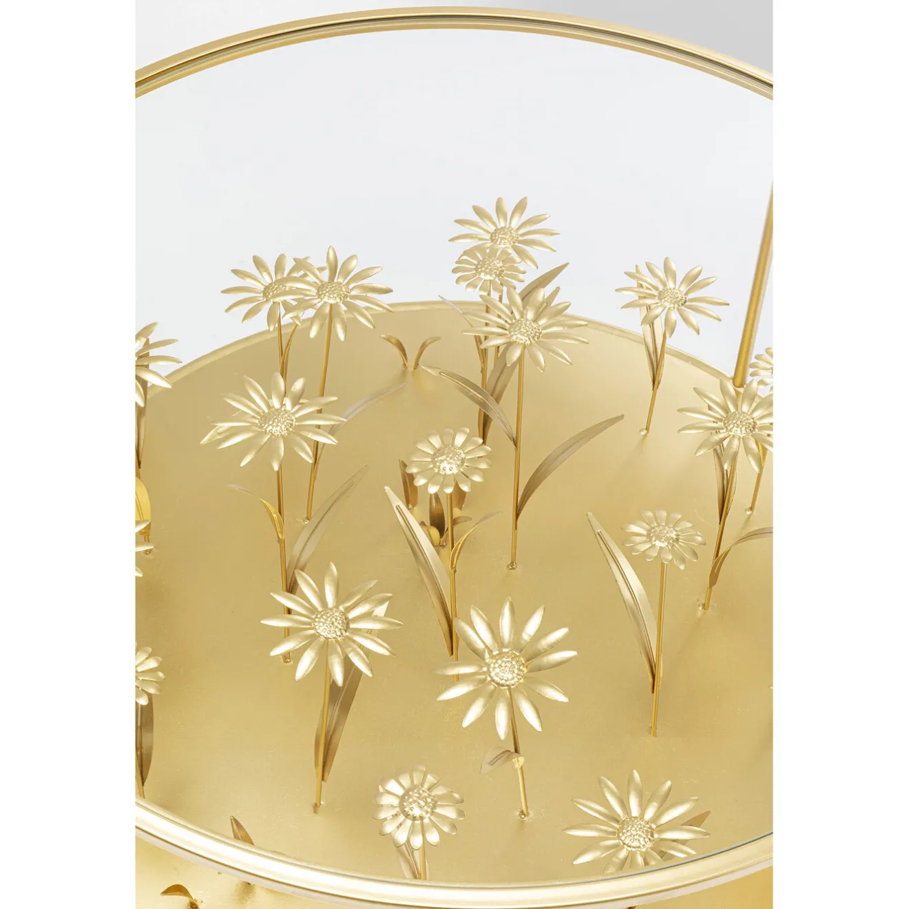 KARE Design Tables Basses|Table Basse Flower Meadow Dore O80