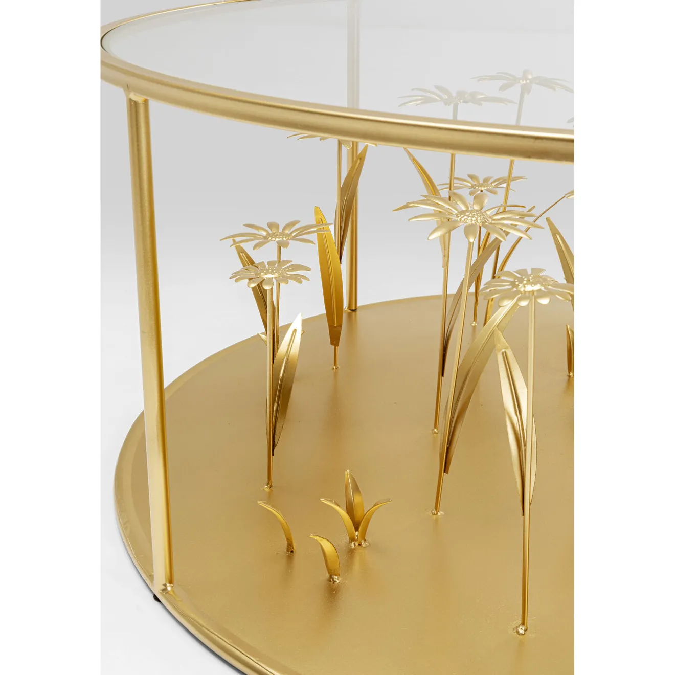 KARE Design Tables Basses|Table Basse Flower Meadow Dore O80