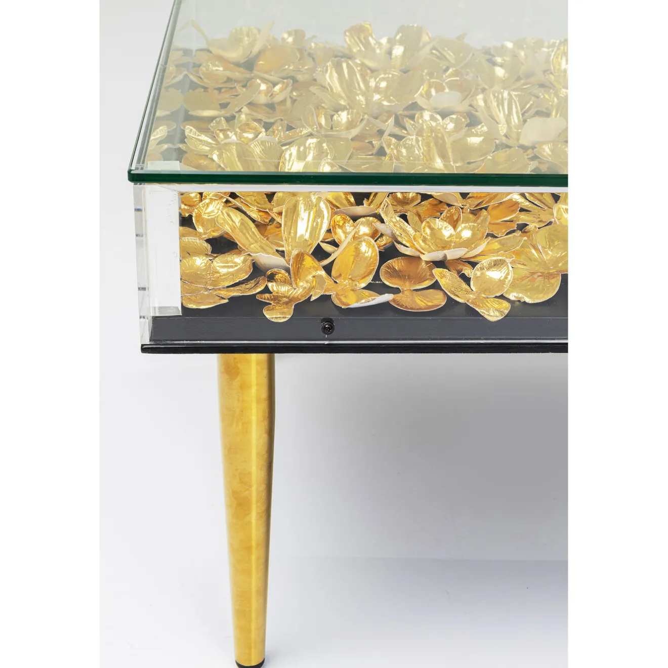 KARE Design Tables Basses|Table Basse Gold Flowers 120X60