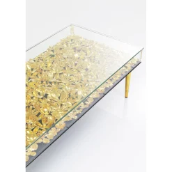 KARE Design Tables Basses|Table Basse Gold Flowers 120X60