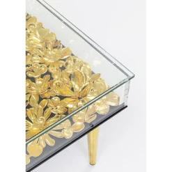 KARE Design Tables Basses|Table Basse Gold Flowers 120X60