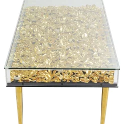 KARE Design Tables Basses|Table Basse Gold Flowers 120X60