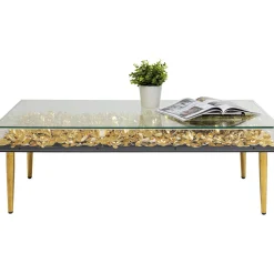 KARE Design Tables Basses|Table Basse Gold Flowers 120X60