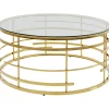 KARE Design Tables Basses|Table Basse Jupiter Dore O100Cm