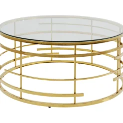 KARE Design Tables Basses|Table Basse Jupiter Dore O100Cm