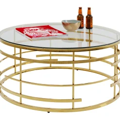 KARE Design Tables Basses|Table Basse Jupiter Dore O100Cm