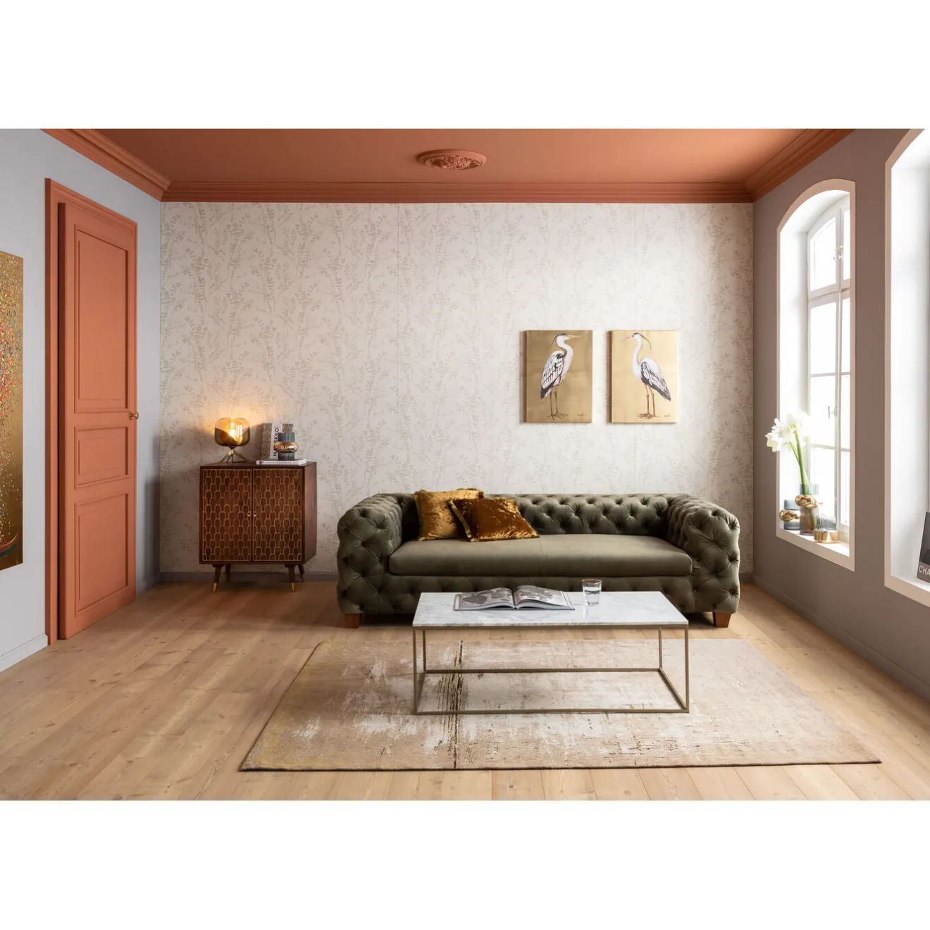 KARE Design Tables Basses|Table Basse Key West Dore 120X60Cm