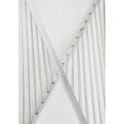 KARE Design Tables Basses|Table Basse Laser Argente-Verre Clair 120X60Cm