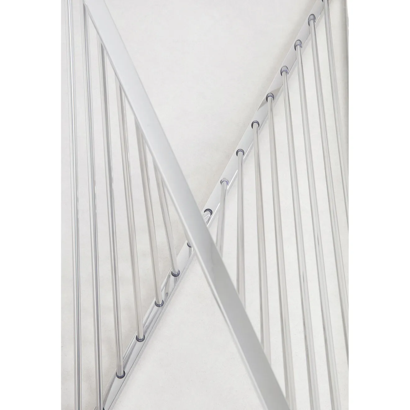 KARE Design Tables Basses|Table Basse Laser Argente-Verre Clair 120X60Cm