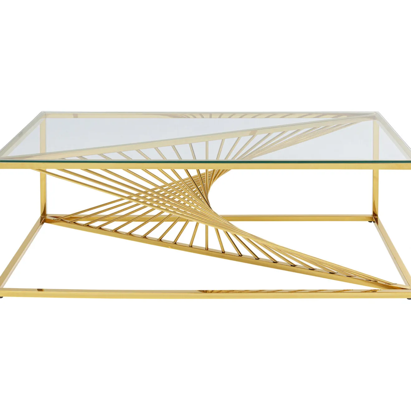 KARE Design Tables Basses|Table Basse Laser Dore 120X60Cm