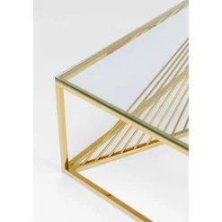 KARE Design Tables Basses|Table Basse Laser Dore 120X60Cm