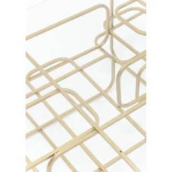 KARE Design Tables Basses|Table Basse Meander Dore 140X80