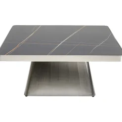 KARE Design Tables Basses|Table Basse Miler Argente 80X80Cm