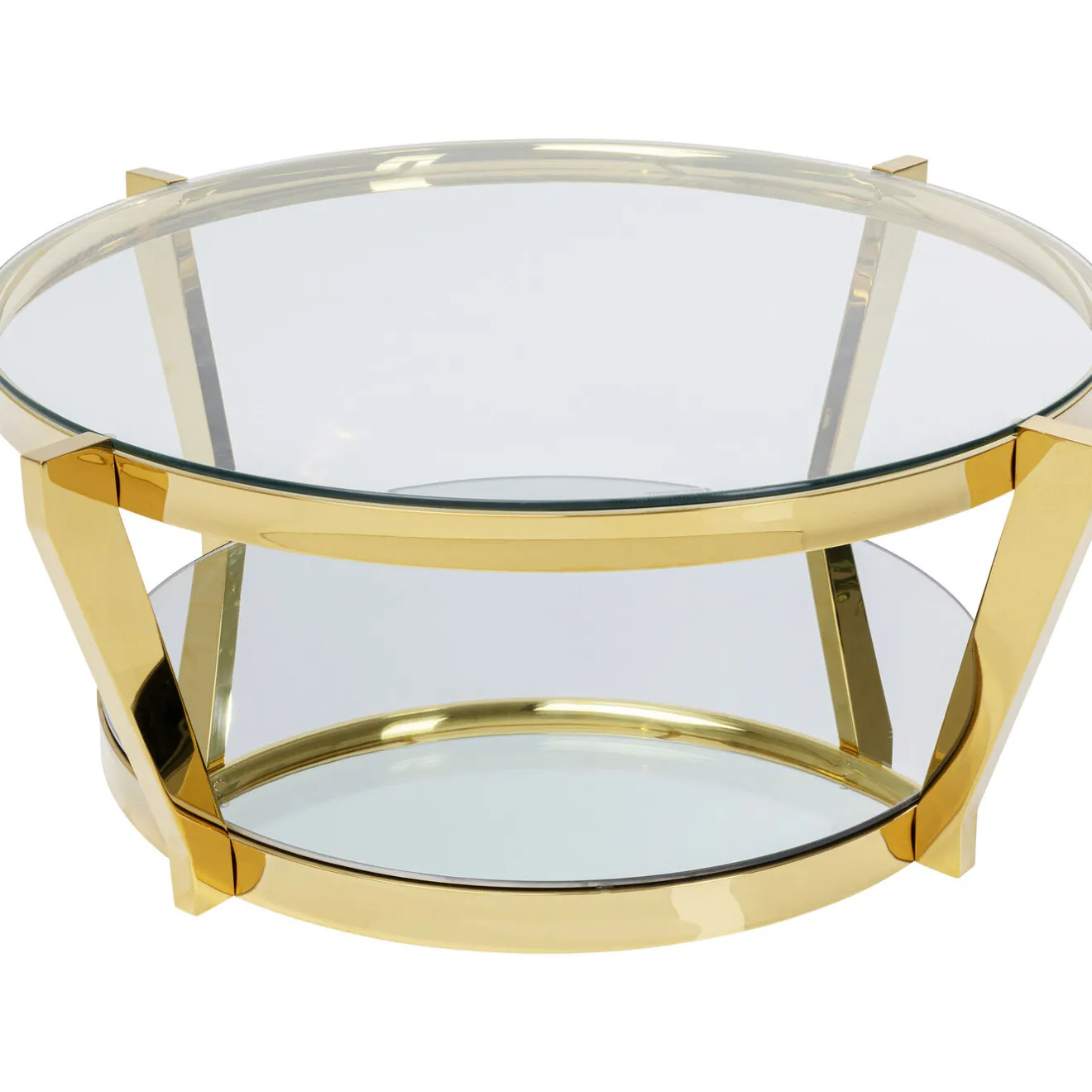 KARE Design Tables Basses|Table Basse Monocolo Dore O90Cm
