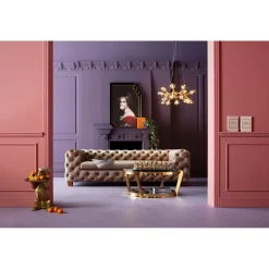 KARE Design Tables Basses|Table Basse Monocolo Dore O90Cm