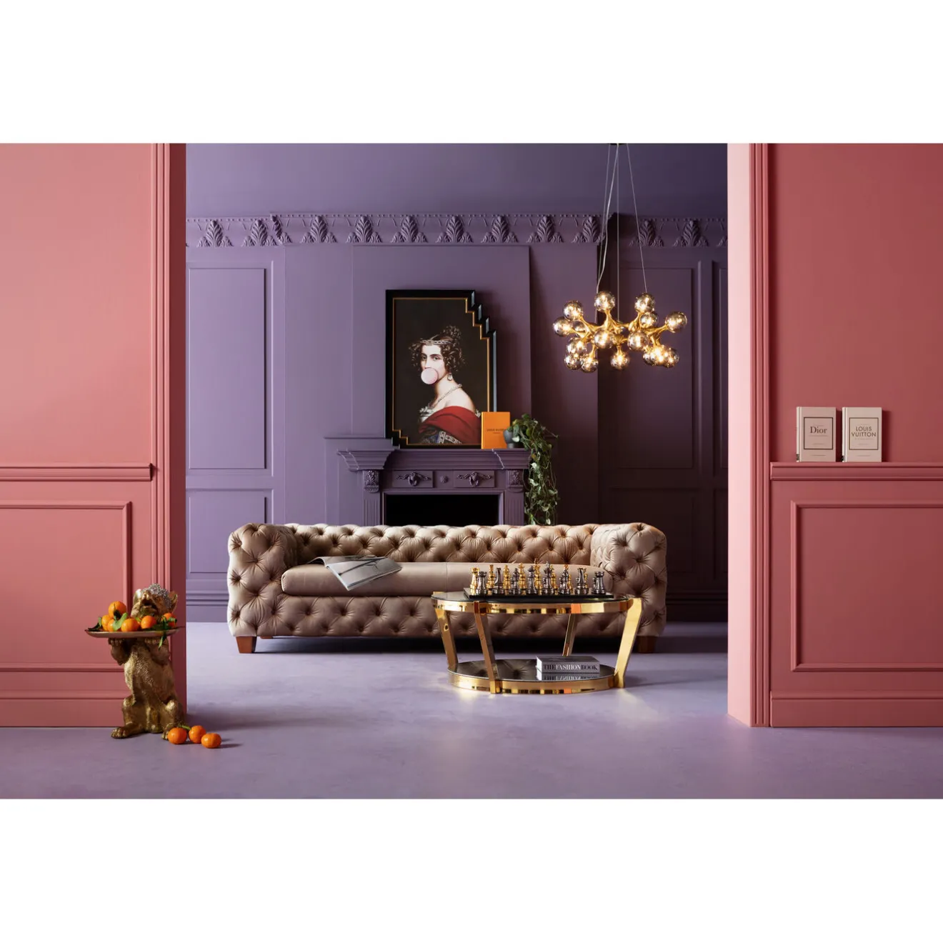 KARE Design Tables Basses|Table Basse Monocolo Dore O90Cm