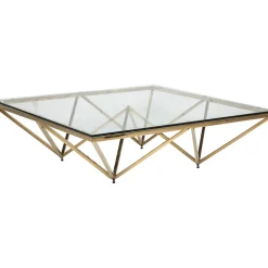 KARE Design Tables Basses|Table Basse Network Doree 105X105Cm