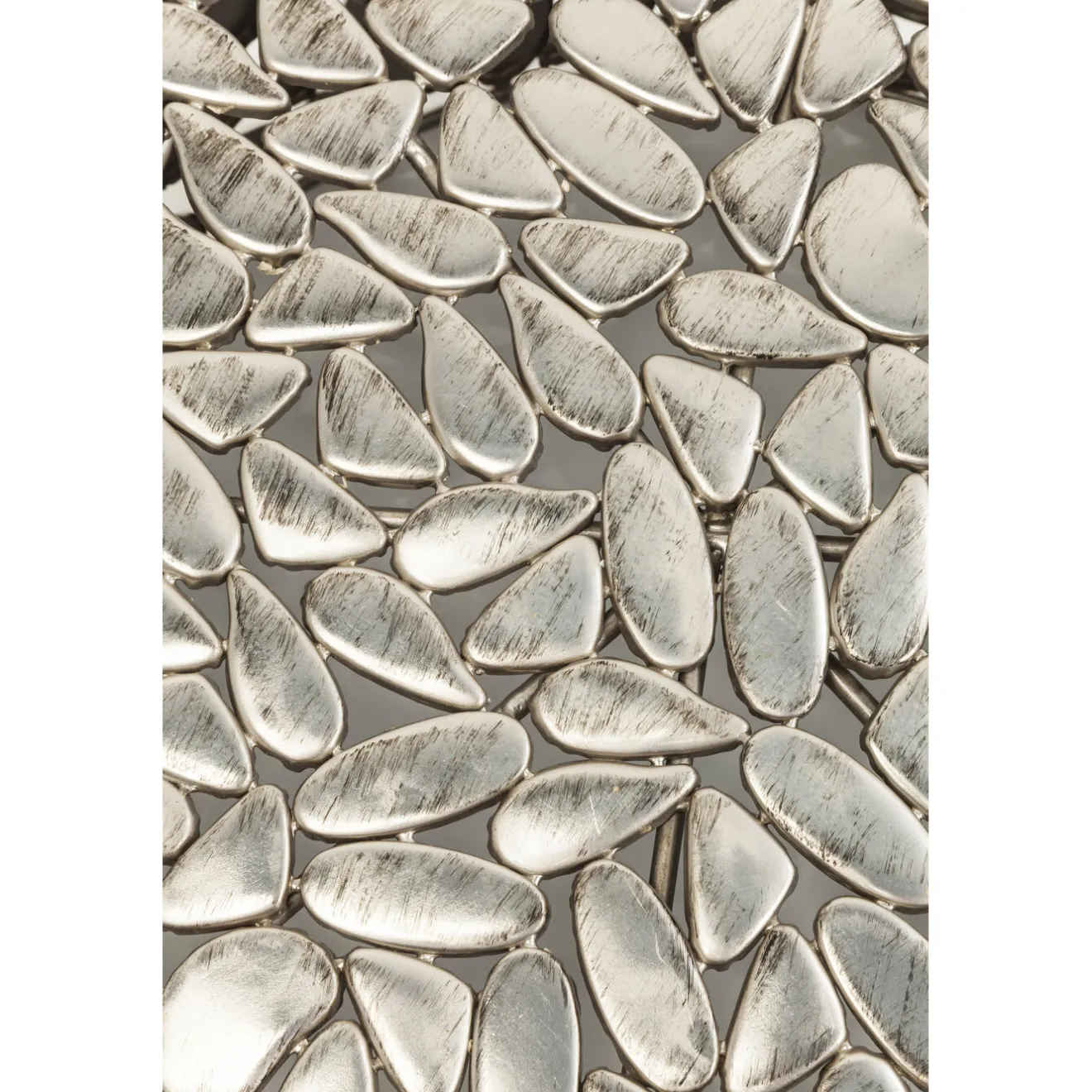 KARE Design Tables Basses|Table Basse Pebbles Deluxe Argente (Jeu De 2)