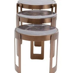 KARE Design Tables Basses|Table Basse Perelli Laiton (3/Set)
