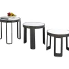 KARE Design Tables Basses|Table Basse Perelli Noir (3/Set)