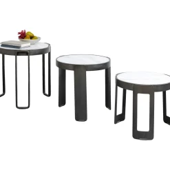 KARE Design Tables Basses|Table Basse Perelli Noir (3/Set)