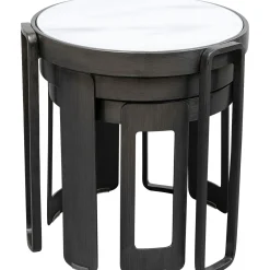 KARE Design Tables Basses|Table Basse Perelli Noir (3/Set)