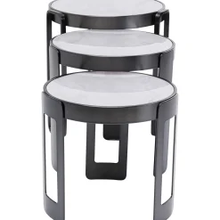 KARE Design Tables Basses|Table Basse Perelli Noir (3/Set)