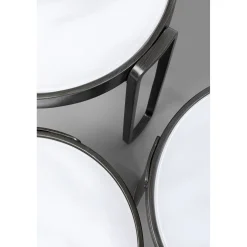 KARE Design Tables Basses|Table Basse Perelli Noir (3/Set)