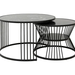 KARE Design Tables Basses|Table Basse Roma Noir (2/Set)