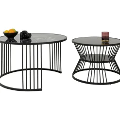KARE Design Tables Basses|Table Basse Roma Noir (2/Set)