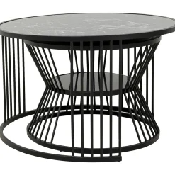KARE Design Tables Basses|Table Basse Roma Noir (2/Set)