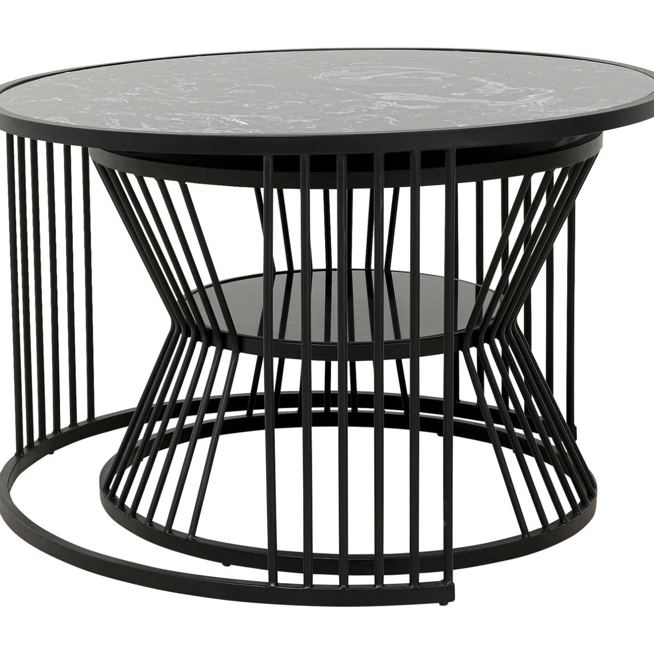 KARE Design Tables Basses|Table Basse Roma Noir (2/Set)
