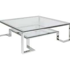 KARE Design Tables Basses|Table Basse Silver Rush 120X120Cm