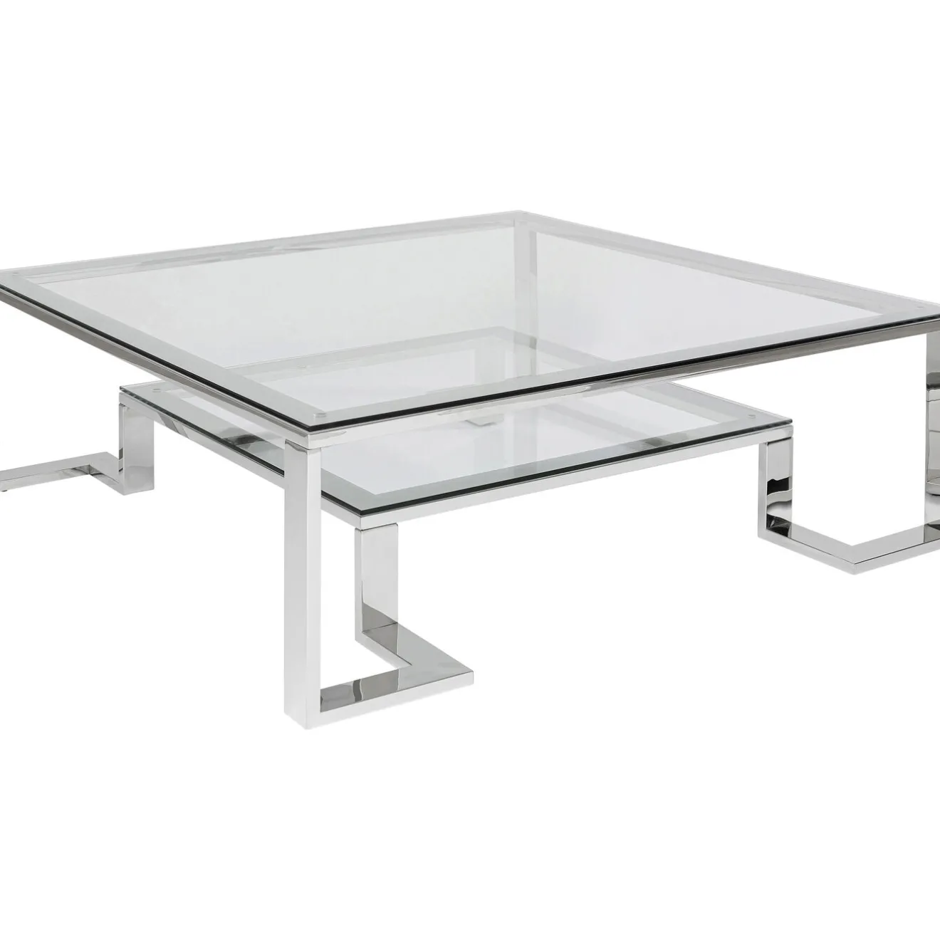 KARE Design Tables Basses|Table Basse Silver Rush 120X120Cm